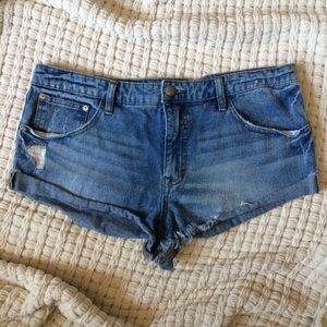Free People denim cutoff shorts